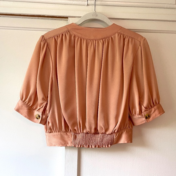 Silky Free People Blouse - Picture 2 of 13
